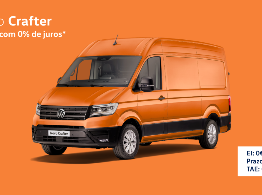 Aqui está a estrutura para a landing page da campanha do Volkswagen Crafter no website da Auto Maran: Novo Crafter – Agora com 0% de Juros